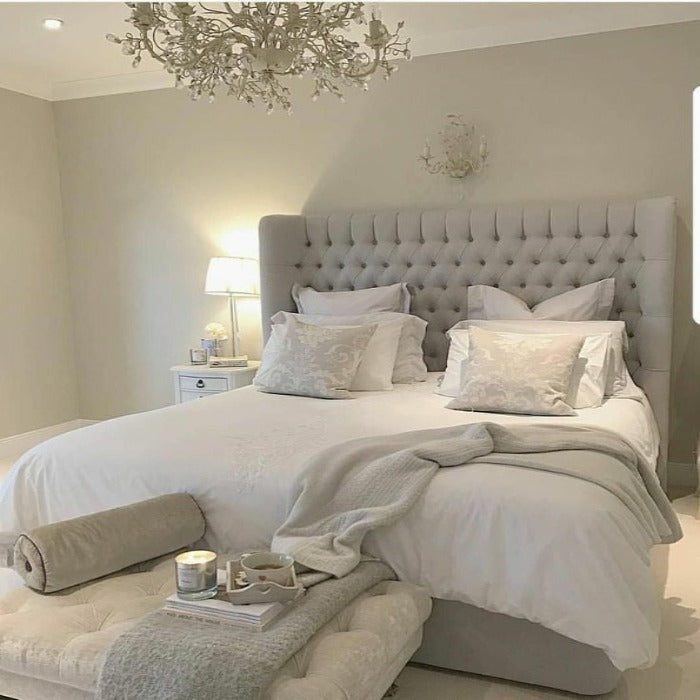 Carter Wingback Bed Frame Available With Divan Ottoman Storage