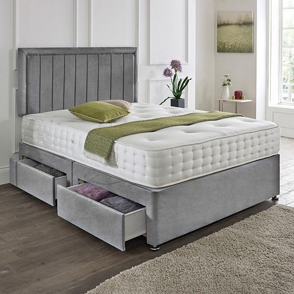 Ronnie Divan Bed Set With Mattress And Storage