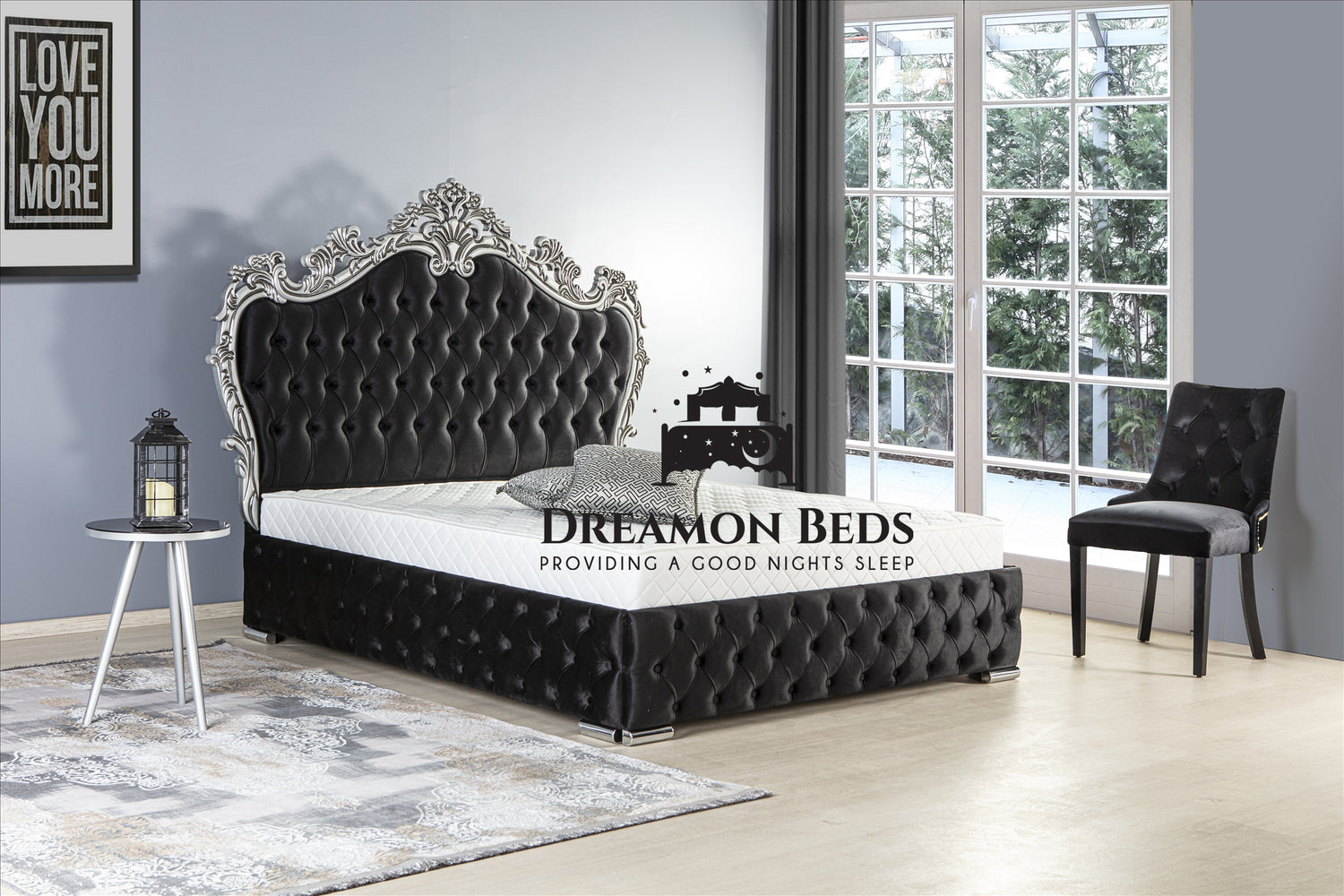 Palm Crown Bed with 60" Headboard Exclusive & Limited Edition