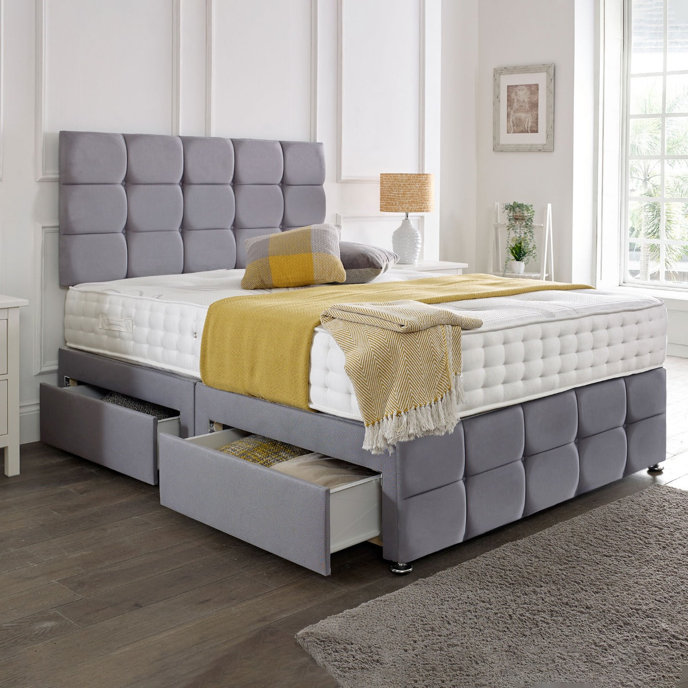 Ashley Divan Bed Set With Mattress And Storage