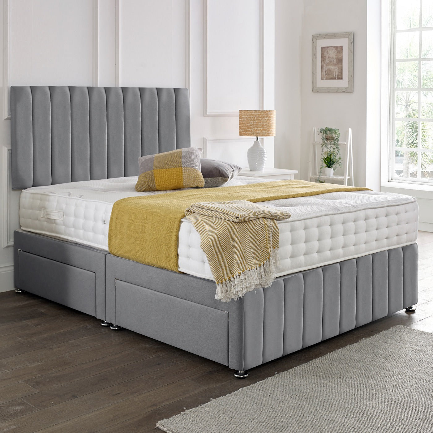 Luke Divan Bed Set With Mattress And Storage