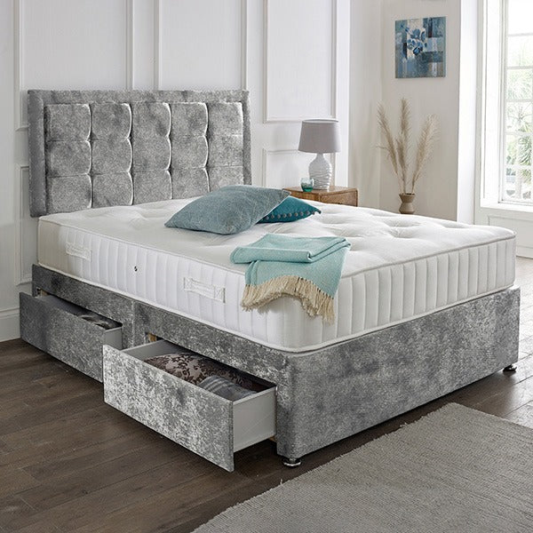 Adam Divan Bed Set With Mattress And Storage
