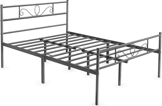 Meta Bed Frame in Black Powder Coating