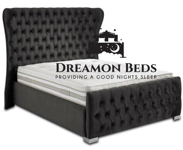 Tayrona Wingback Bed Frame Available with Divan or Ottoman Storage