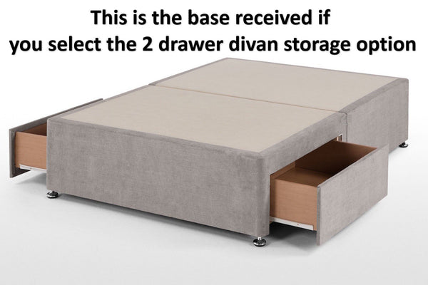 Monaco Wingback Bed Frame available with Divan or Ottoman Storage