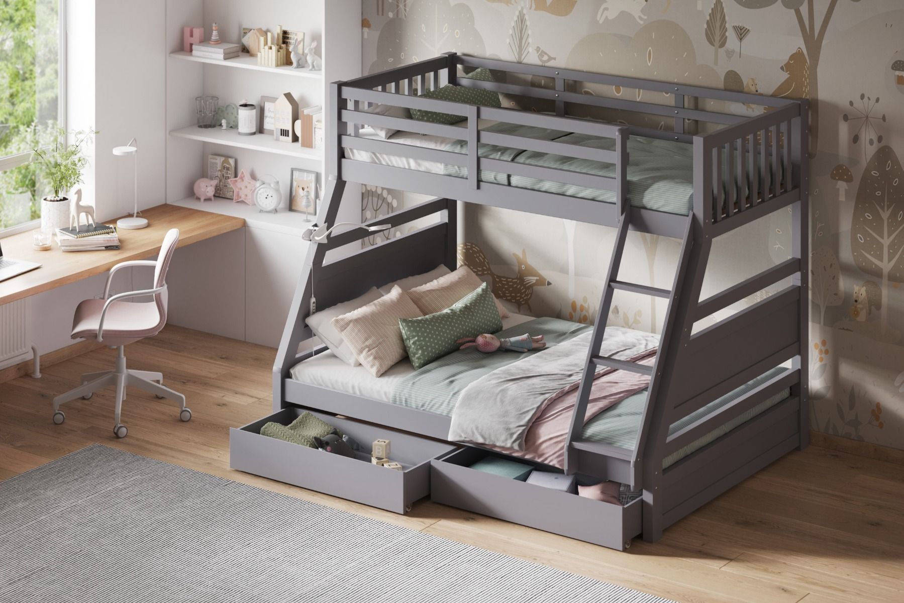 Ollie Triple Bunk Bed