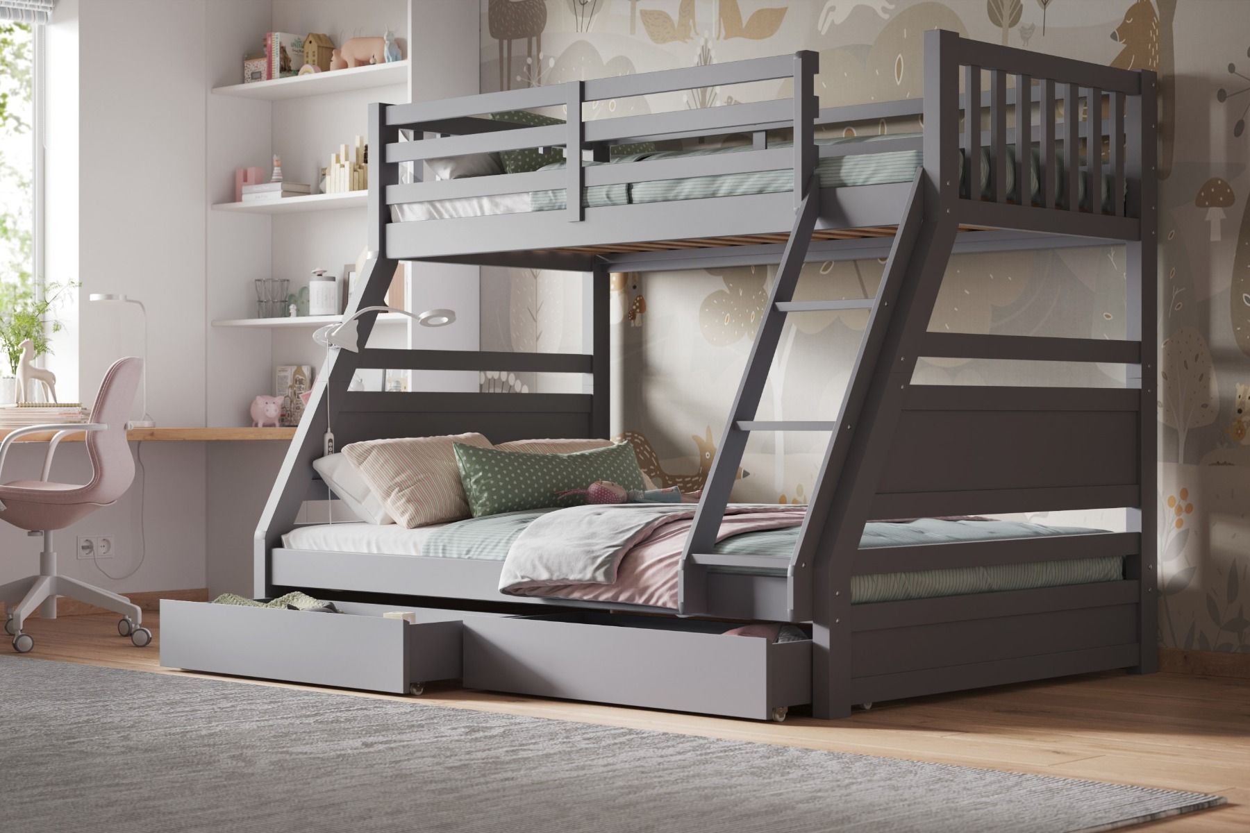 Ollie Triple Bunk Bed