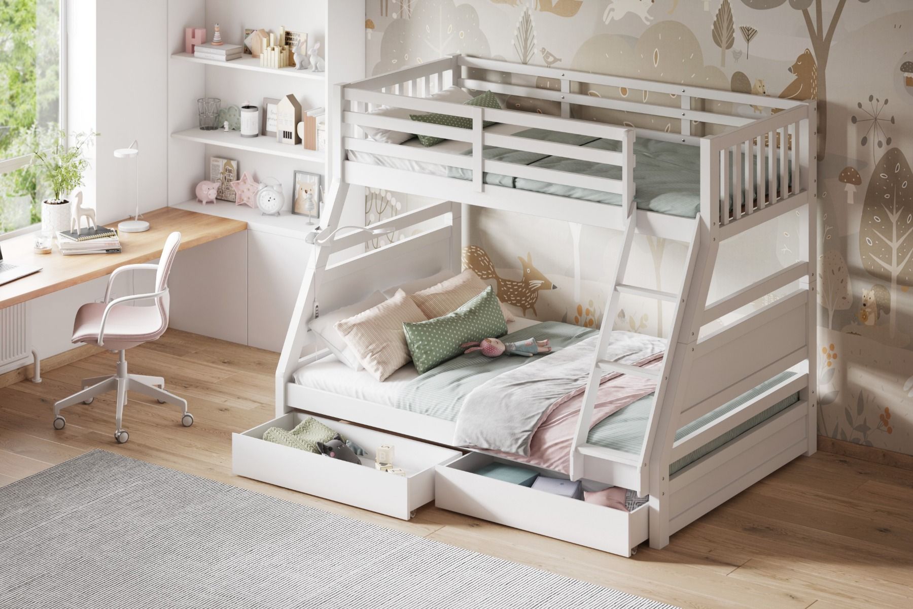 Ollie Triple Bunk Bed