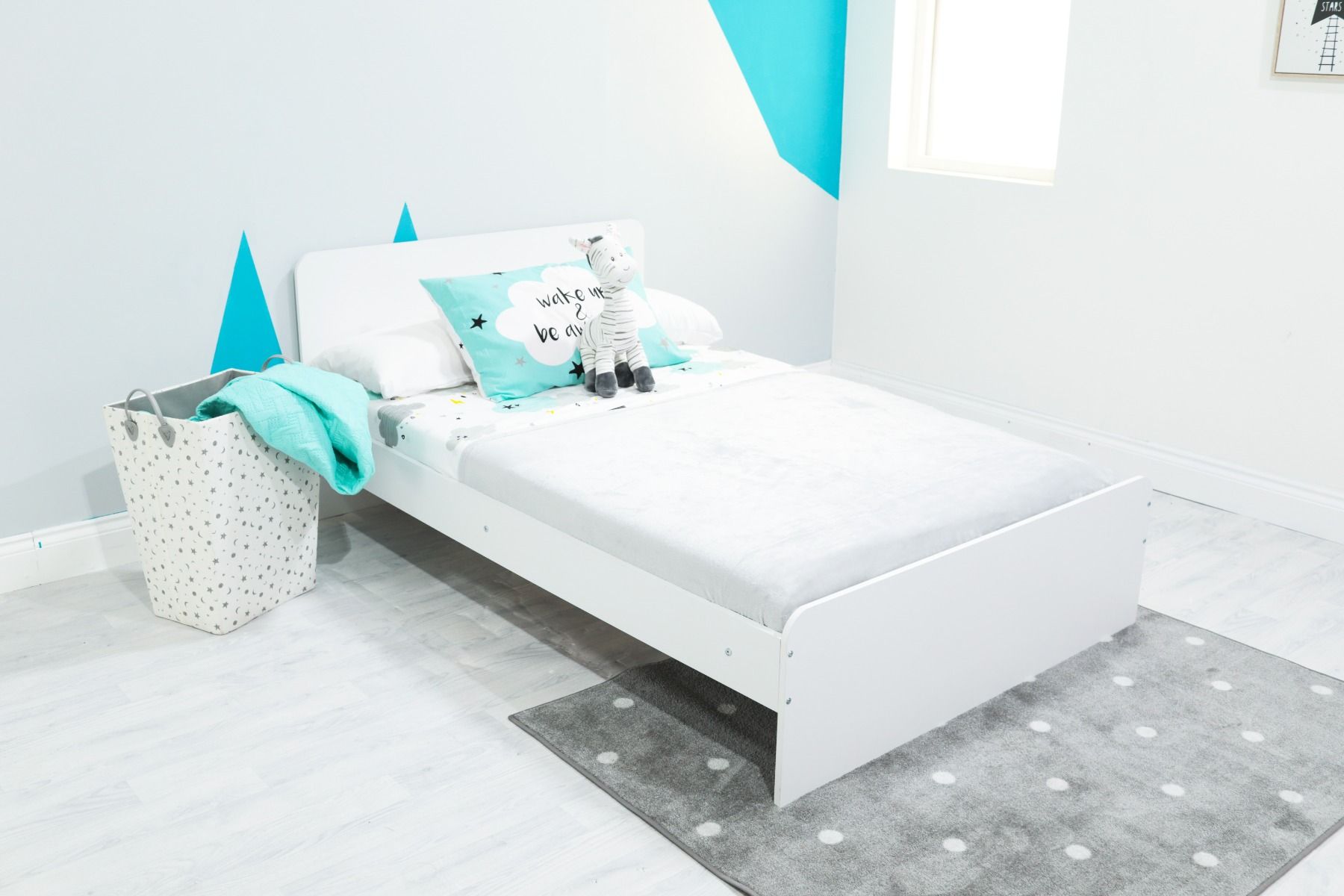 Wizard white bed frame in single or small double