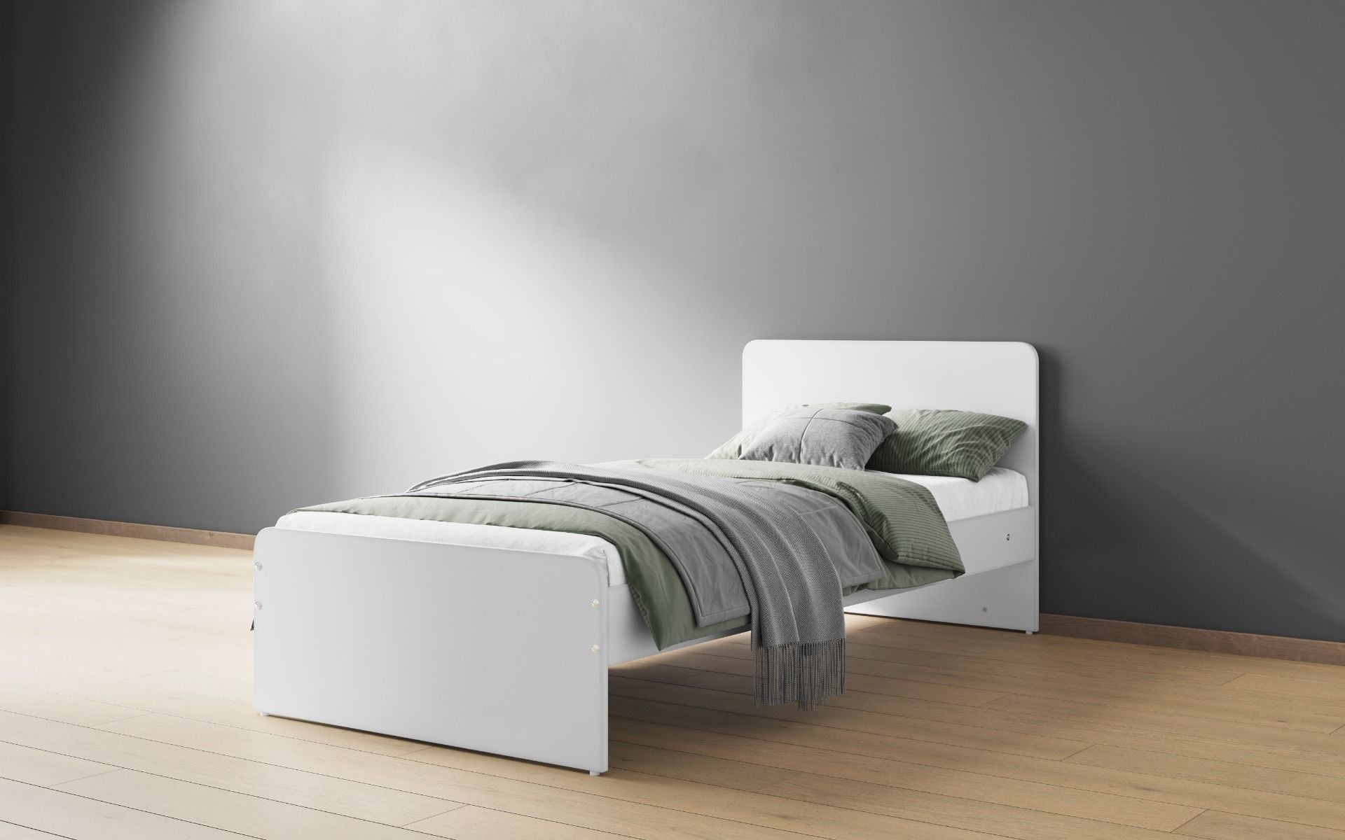 Wizard white bed frame in single or small double