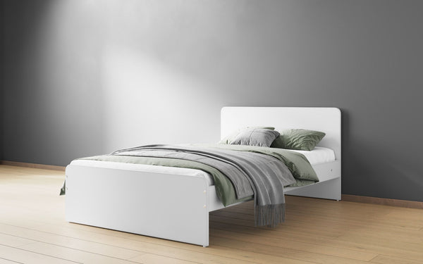 Wizard white bed frame in single or small double