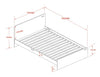 Wizard white bed frame in single or small double